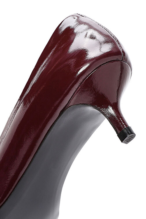 Derimod Derimod Bordo Kadın Rugan Topuklu Ayakkabı 24WFD230316 | Boyner Bordo - 9. görsel