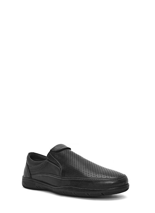 Erkek Siyah Deri Casual Loafer 25SFD711218 - Görsel 7