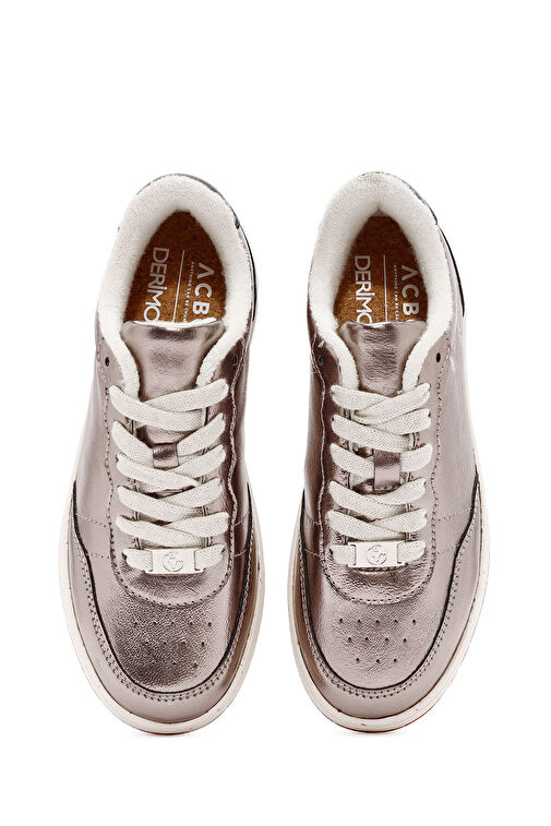 Derimod Bronz Kadın Deri Sneaker 24WFD435232 - Görsel 8