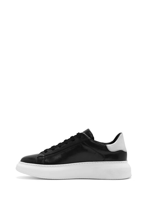 Derimod Derimod Erkek Siyah Bağcıklı Kalın Tabanlı Deri Sneaker 25SFD740518 Boyner'de! Siyah - 3. görsel