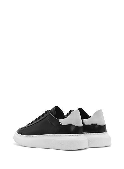 Derimod Derimod Erkek Siyah Bağcıklı Kalın Tabanlı Deri Sneaker 25SFD740518 Boyner'de! Siyah - 6. görsel