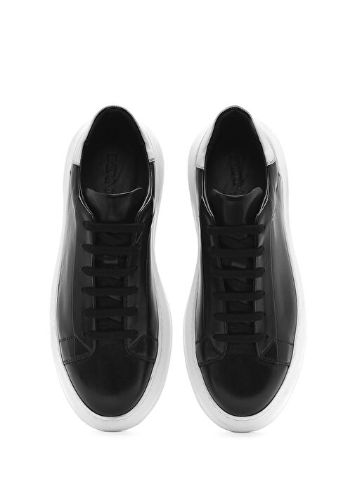Derimod Derimod Erkek Siyah Bağcıklı Kalın Tabanlı Deri Sneaker 25SFD740518 Boyner'de! Siyah - 8. görsel
