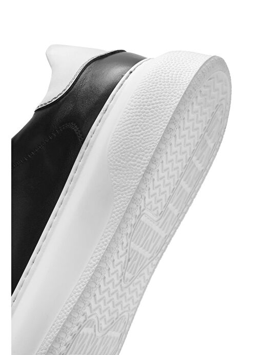 Derimod Derimod Erkek Siyah Bağcıklı Kalın Tabanlı Deri Sneaker 25SFD740518 Boyner'de! Siyah - 9. görsel