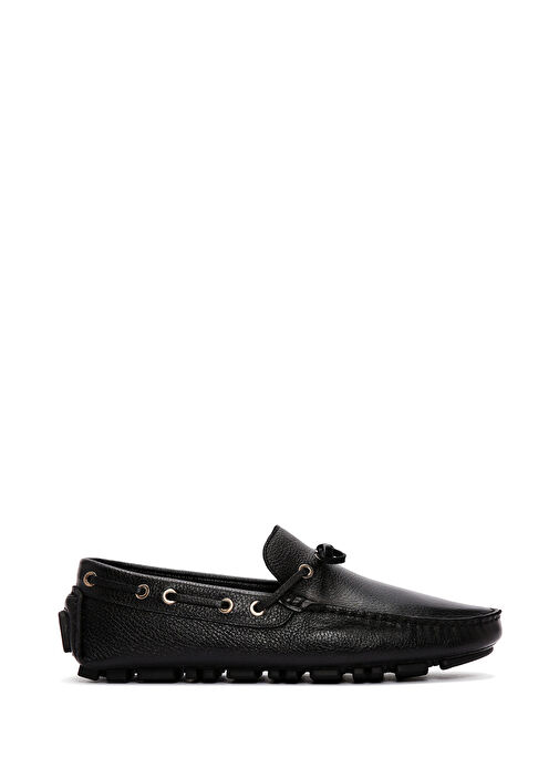 Erkek Siyah Deri Comfort Loafer 25SFD7500FT - Görsel 2