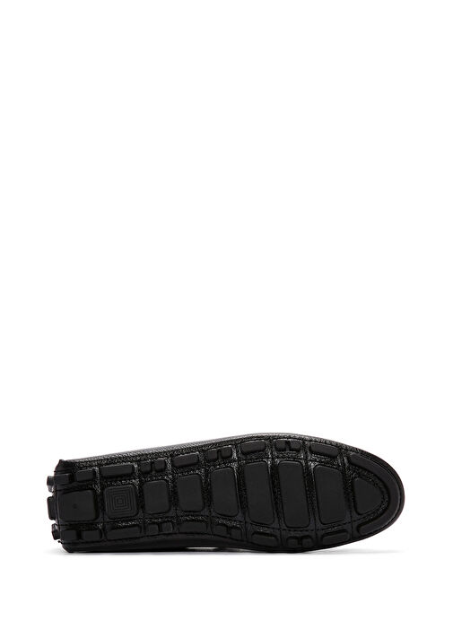 Erkek Siyah Deri Comfort Loafer 25SFD7500FT - Görsel 5