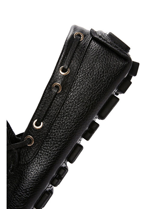Erkek Siyah Deri Comfort Loafer 25SFD7500FT - Görsel 9