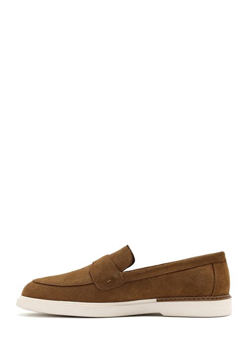 Erkek Taba Süet Deri Casual Loafer 25SFD750210 - Görsel 3