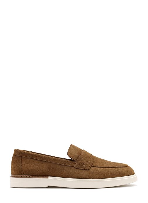 Erkek Taba Süet Deri Casual Loafer 25SFD750210 - Görsel 2