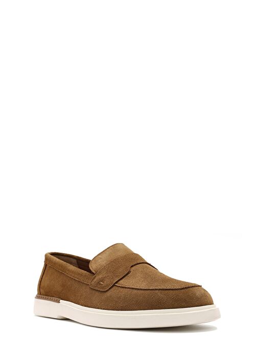 Erkek Taba Süet Deri Casual Loafer 25SFD750210 - Görsel 7