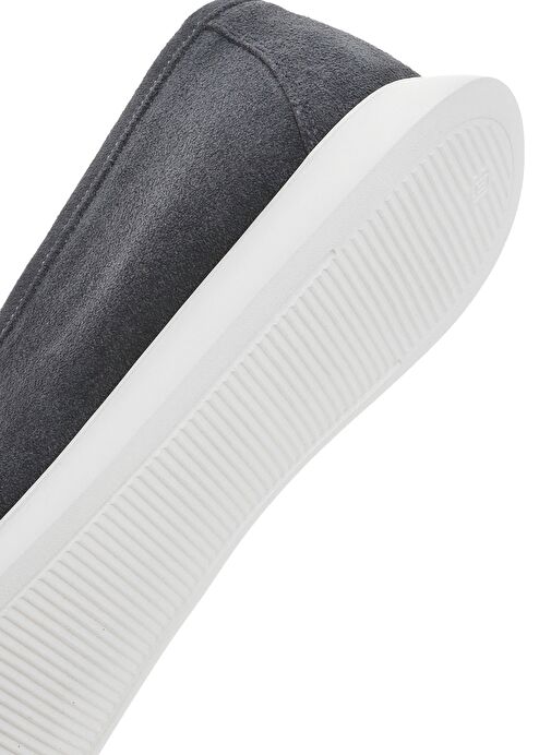 Erkek Gri Püsküllü Süet Deri Casual Loafer 25SFD750310 - Görsel 9