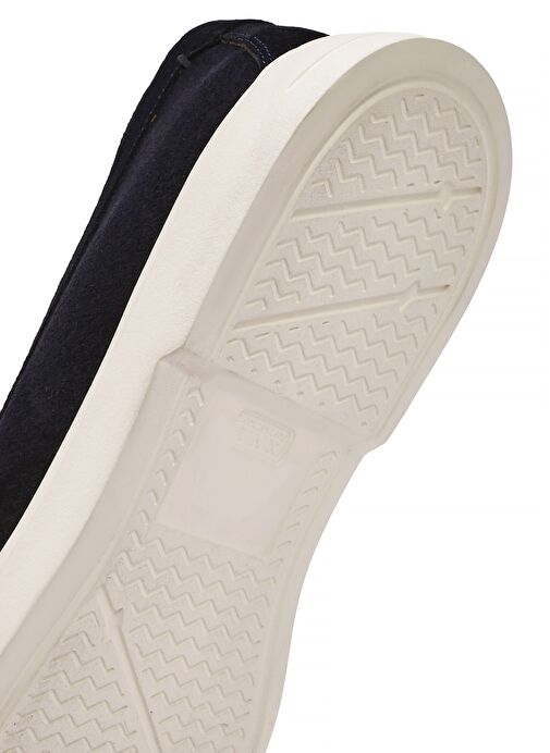 Erkek Lacivert Çift Tokalı Süet Deri Casual Loafer 25SFD750410 - Görsel 9