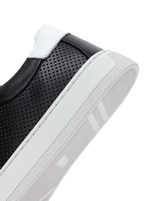 Derimod Derimod Erkek Siyah Bağcıklı Deri Sneaker 25SFD750918 | Boyner Siyah - 9. görsel