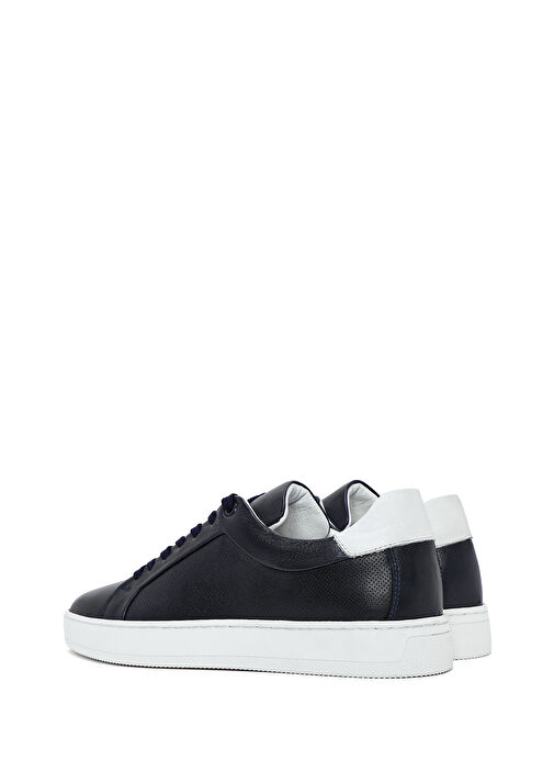 Derimod Lacivert-Beyaz Erkek Deri Sneaker 25SFD750918 - Görsel 6