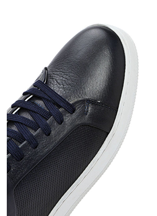 Derimod Lacivert-Beyaz Erkek Deri Sneaker 25SFD750918 - Görsel 9