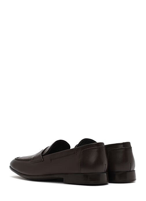 Erkek Kahverengi Deri Casual Loafer 25SFD751118 - Görsel 6