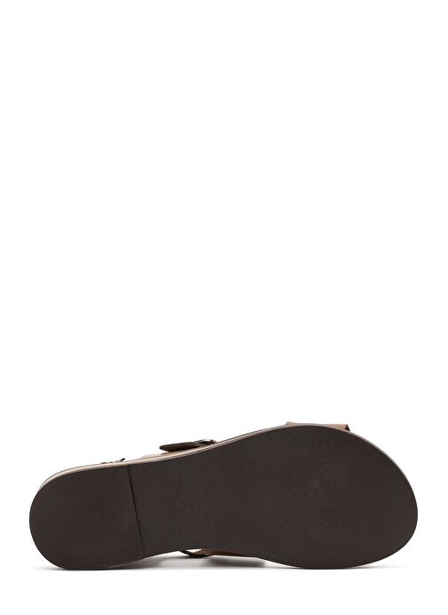 Kadın Taba Tokalı Deri Bodrum Sandalet 25SFD333418 - Görsel 5