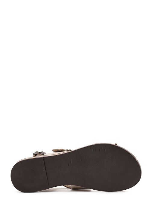 Derimod Derimod Kadın Krem Tokalı Deri Bodrum Sandalet 25SFD333418 Sandalet & Terlik | Boyner Krem - 5. görsel