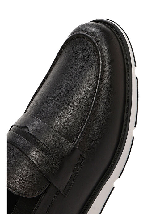 Derimod Siyah Erkek Deri Loafer 25SFD680618 - Görsel 9