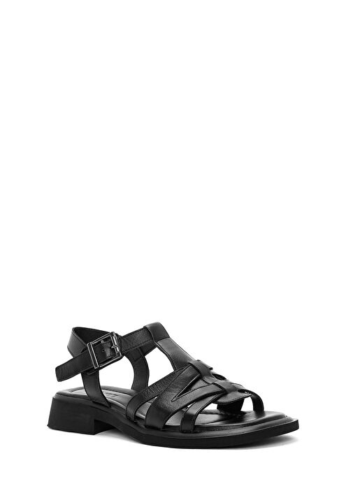 Derimod Derimod Kadın Siyah Bilekten Tokalı Deri Sandalet 25SFD362518 Sandalet & Terlik | Boyner Siyah - 7. görsel