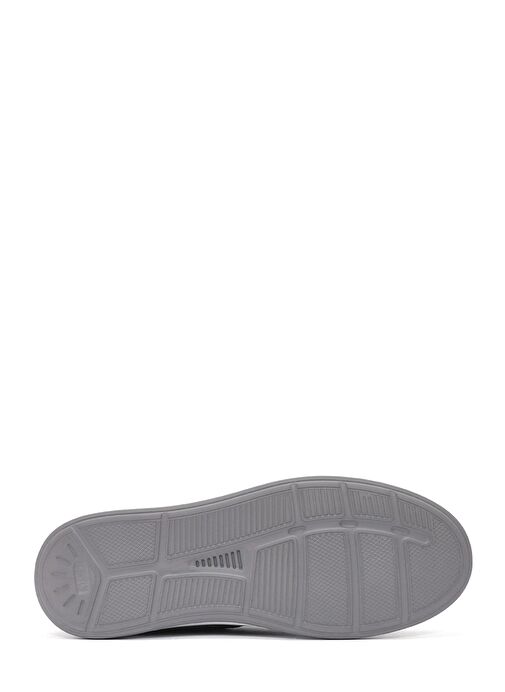Erkek Gri Bağcıklı Deri Sneaker 25SFD707218 - Görsel 5