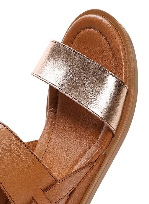 Derimod Derimod Kadın Taba Bilekten Tokalı Deri Sandalet 25SFD362714 Sandalet & Terlik | Boyner Taba - 9. görsel