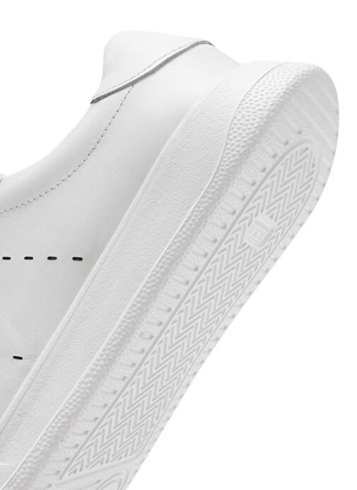 Erkek Beyaz Bağcıklı Deri Sneaker 25SFD707518 - Görsel 9