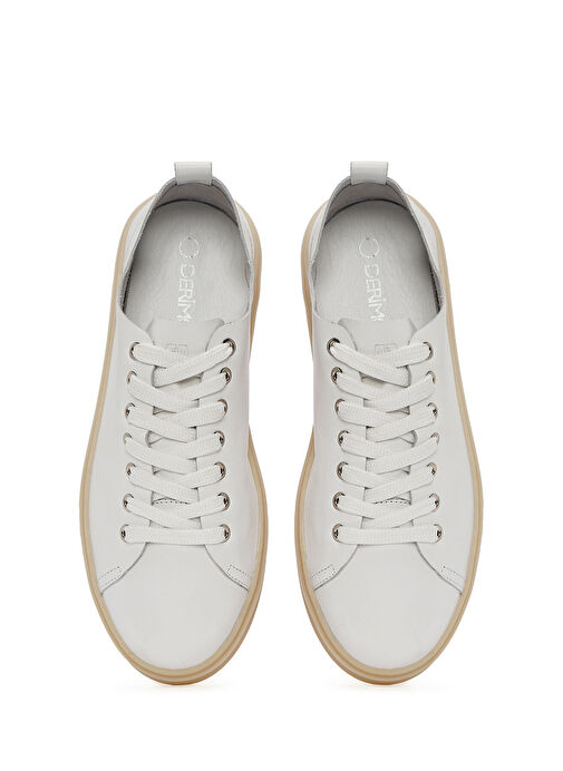 Derimod Derimod Erkek Beyaz Bağcıklı Deri Sneaker 25SFD707818 | Boyner Beyaz - 8. görsel