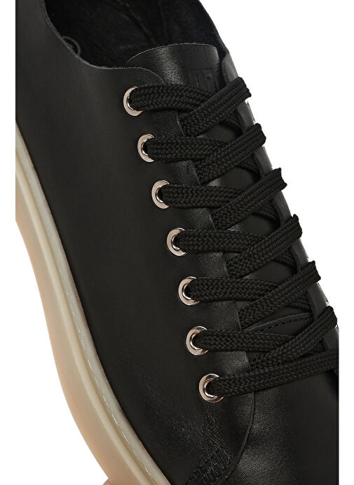Derimod Derimod Erkek Siyah Bağcıklı Deri Sneaker 25SFD707818 | Boyner Siyah - 9. görsel