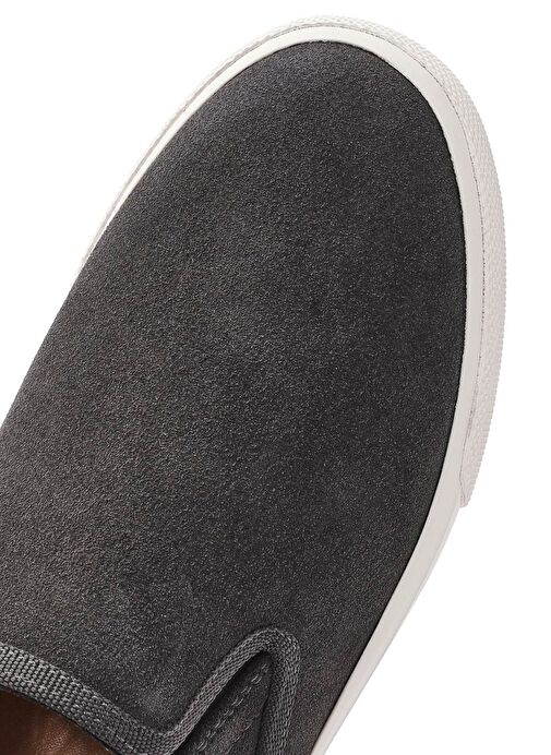 Erkek Gri Nubuk Deri Casual Ayakkabı 25SFD7076V3 - Görsel 9
