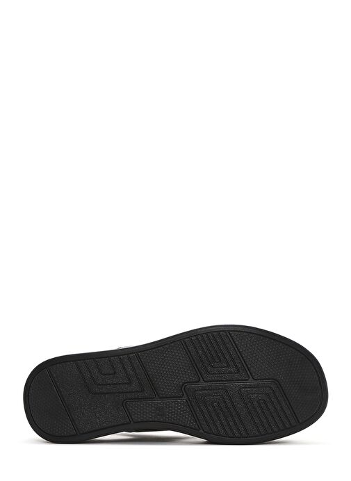 Kadın Siyah Kalın Tabanlı Deri Comfort Sandalet 25SFD321314 - Görsel 5