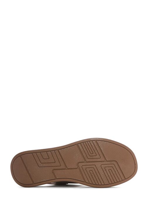 Derimod Derimod Kadın Vizon Bantlı Kalın Tabanlı Deri Comfort Sandalet 25SFD321718 Sandalet & Terlik | Boyner Vizon - 5. görsel