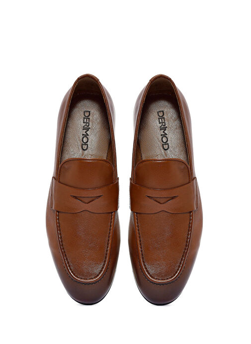 Erkek Taba Deri Klasik Ayakkabı 25SFD621018 - Görsel 8