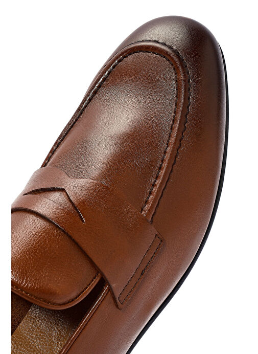 Erkek Taba Deri Klasik Ayakkabı 25SFD621018 - Görsel 9