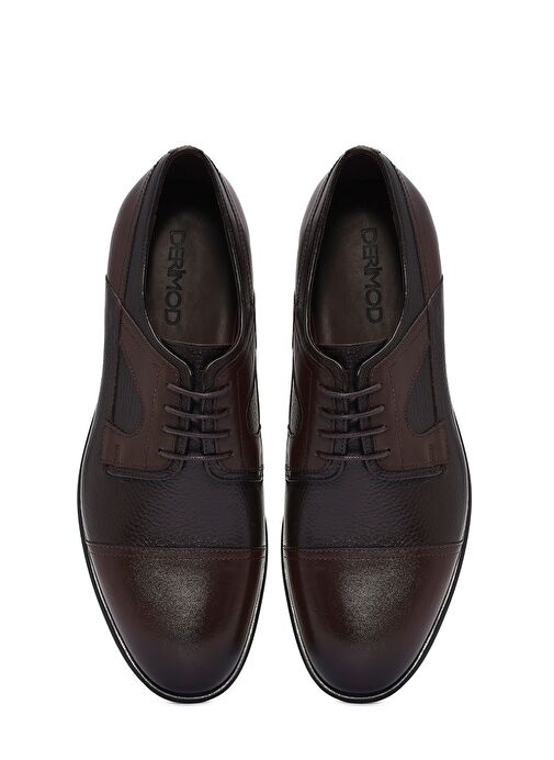 Erkek Kahverengi Bağcıklı Deri Klasik Ayakkabı 25SFD621314 - Görsel 8