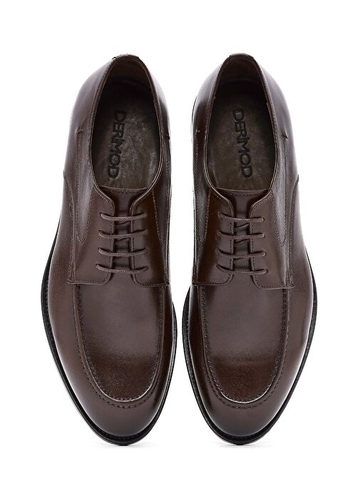 Erkek Kahverengi Bağcıklı Deri Klasik Ayakkabı 25SFD621418 - Görsel 8