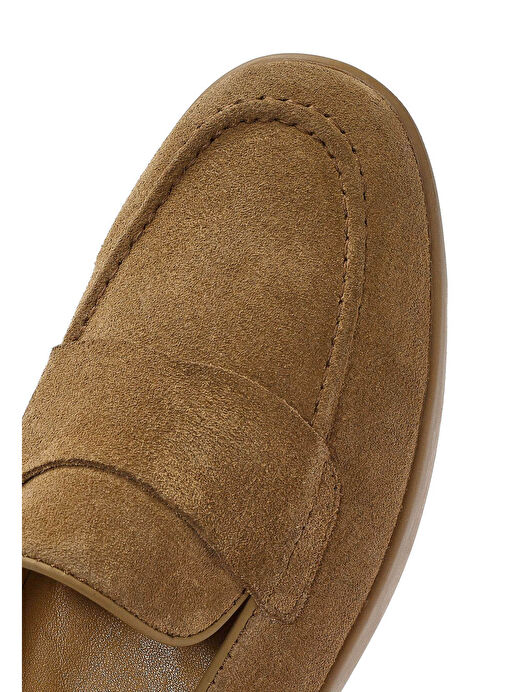 Kadın Taba Süet Deri Loafer 25SFD510010 - Görsel 9