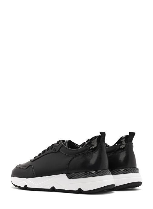 Derimod Derimod Erkek Siyah Bağcıklı Kalın Tabanlı Deri Sneaker 25SFD621818 Boyner'de! Siyah - 6. görsel