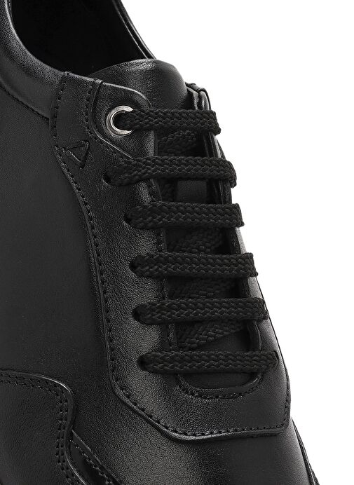 Derimod Derimod Erkek Siyah Bağcıklı Kalın Tabanlı Deri Sneaker 25SFD621818 Boyner'de! Siyah - 9. görsel
