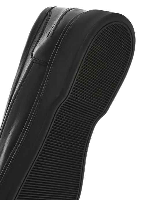 Kadın Siyah Püsküllü Deri Loafer 25SFD510218 - Görsel 9