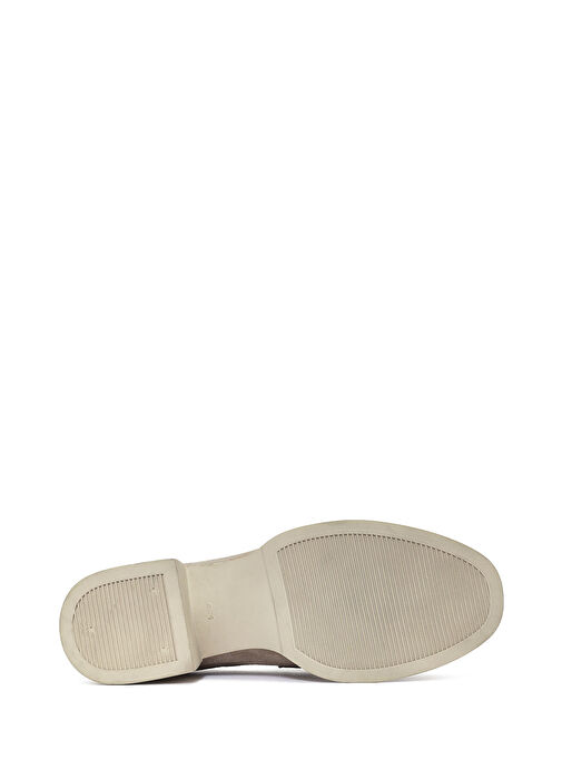 Derimod Derimod Kadın Krem Tokalı Kısa Kalın Topuklu Deri Maskülen Ayakkabı 25SFD510618 Topuklu Ayakkabı | Boyner Krem - 6. görsel