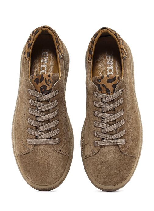 Derimod Derimod Kadın Taba Bağcıklı Süet Deri Sneaker 25SFD510710 | Boyner Taba - 8. görsel