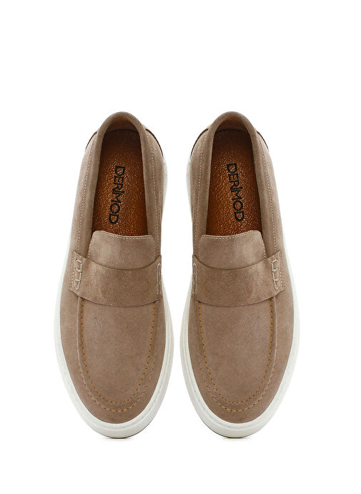 Derimod Derimod Erkek Bej Deri Loafer 25SFD620318 | Boyner Bej - 8. görsel