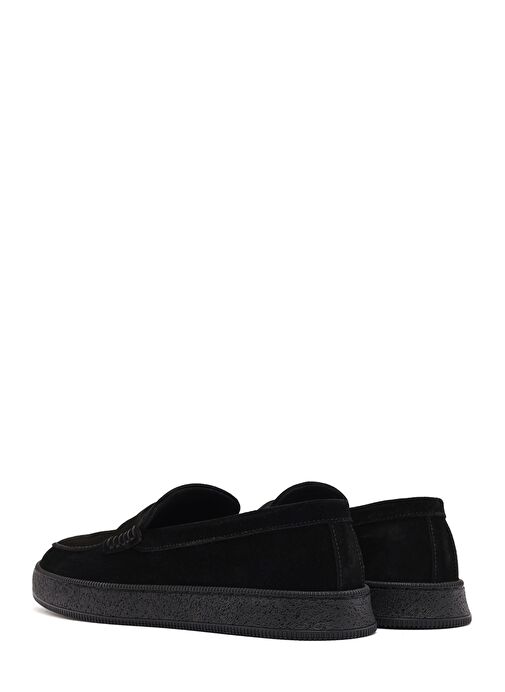Erkek Siyah Makosen Süet Deri Loafer 25SFD755410 - Görsel 6
