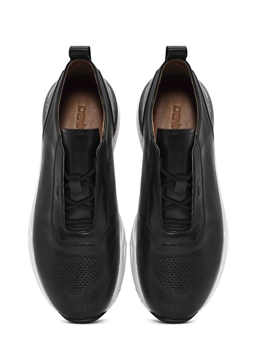 Derimod Derimod Erkek Siyah Bağcıklı Deri Sneaker 25SFD612118 Boyner'de! Siyah - 7. görsel