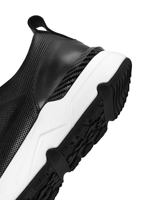 Derimod Derimod Erkek Siyah Bağcıklı Deri Sneaker 25SFD612118 Boyner'de! Siyah - 9. görsel