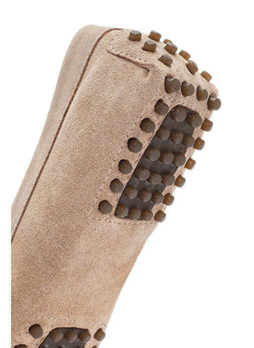 Kadın Camel Püsküllü Süet Deri Loafer 25SFD290710 - Görsel 9