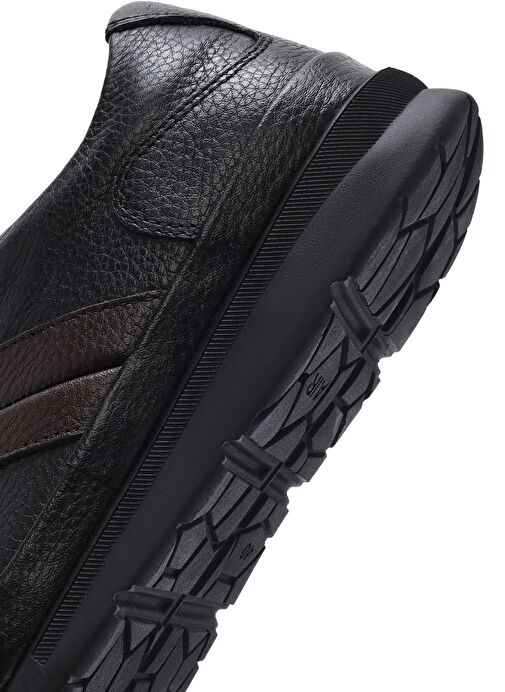 Erkek Siyah Bağcıklı Deri Casual Ayakkabı 25SFD6743FT - Görsel 9