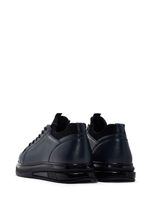 Derimod Derimod Erkek Lacivert Kalın Tabanlı Bağcıklı Deri Sneaker 25SFD674518 | Boyner Lacivert - 6. görsel