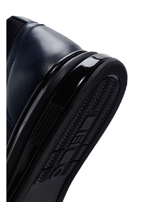 Derimod Derimod Erkek Lacivert Kalın Tabanlı Bağcıklı Deri Sneaker 25SFD674518 | Boyner Lacivert - 9. görsel