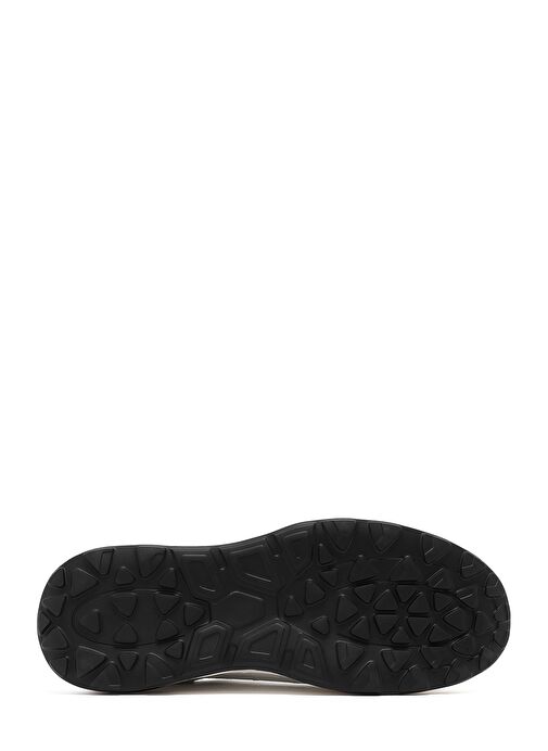 Erkek Beyaz Bağcıklı Kalın Tabanlı Deri Sneaker 25SFD675018 - Görsel 5